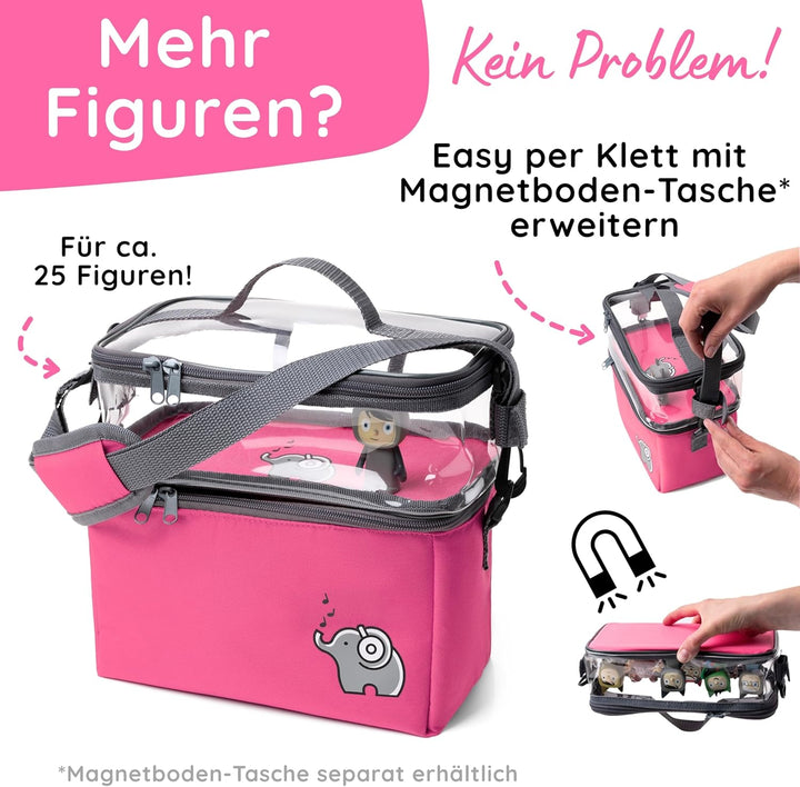 fantifant Musikbox Tasche für Toniebox und Tigerbox [ + Netzbeutel ] FLEXIBLE TRANSPORTTASCHE FÜR TI