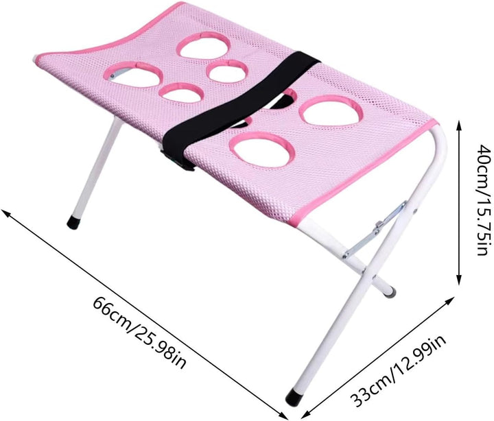Hundepflege Hängematte, Kratzfester Hundepflegetisch mit 8 Löchern Rosa, Rosa