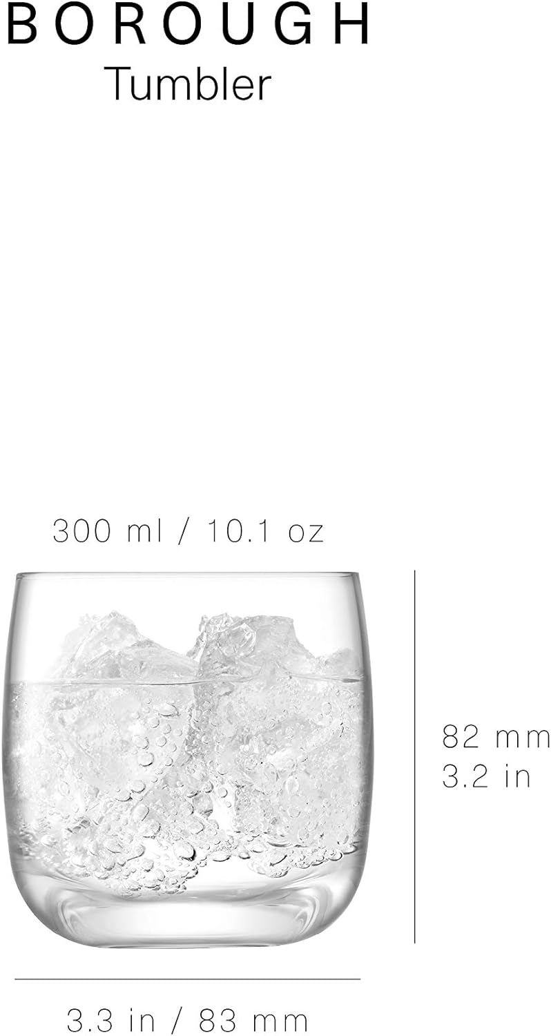 LSA Borough Becher 300ml Klar x 4, Becher