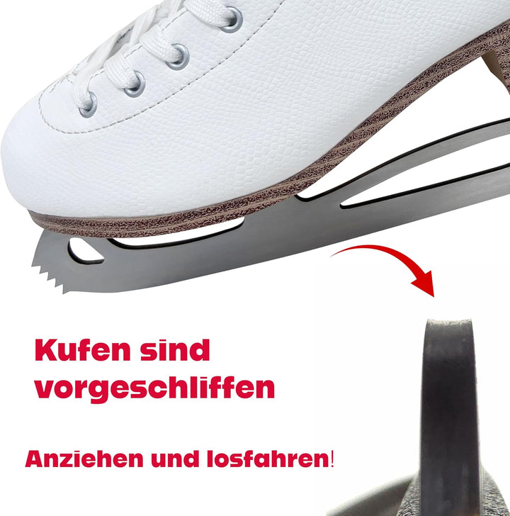 Cox Swain Klassische Eislauf Schlittschuhe ICEPEARL, für Damen und Kinder, bequem, warm gefüttert -