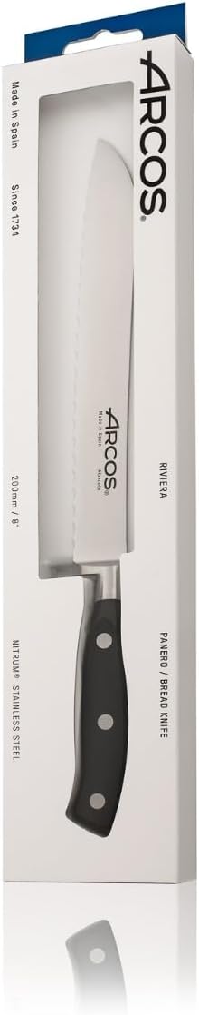 Arcos Serie Riviera - Brotmesser - Klinge aus Nitrum geschmiedetem Edelstahl 200 mm - HandGriff Poly