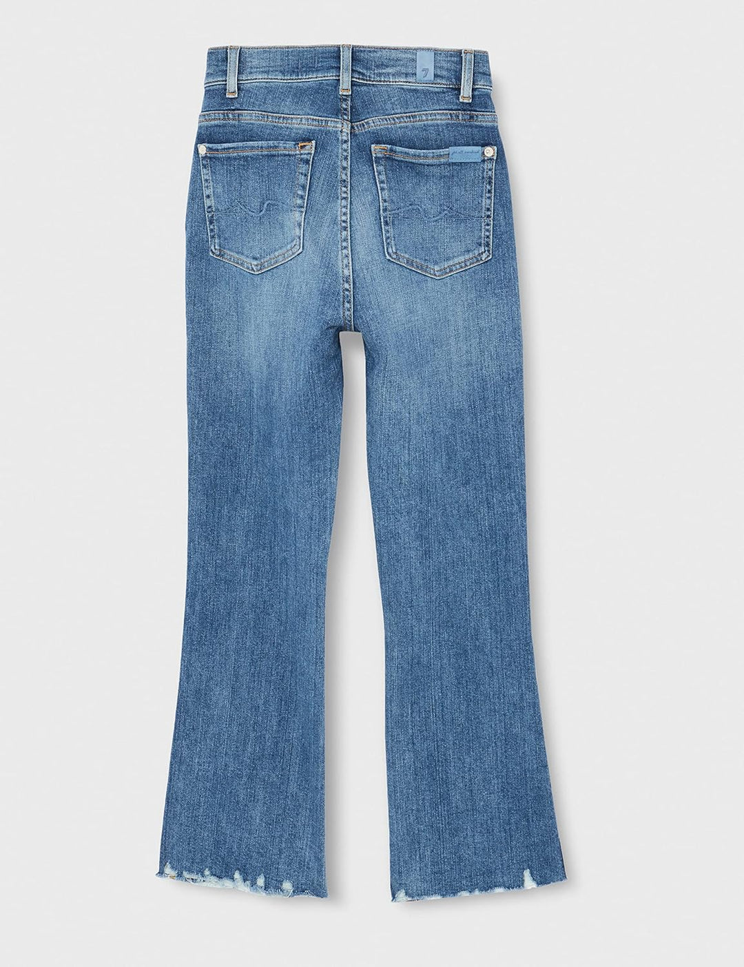 7 For All Mankind Damen Hw Kick Slim Illusion with Worn Out Hem Jeans 31 Light Blue, 31 Light Blue