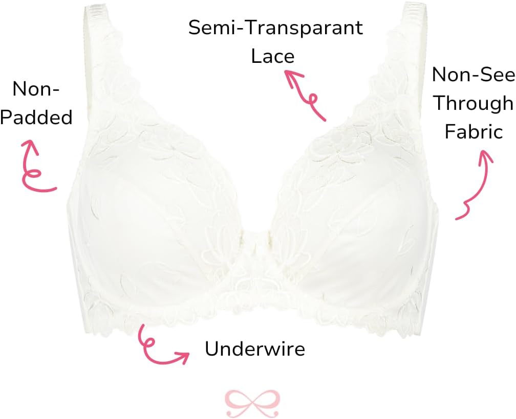 Hunkemöller Unwattierter Bügel-BH Diva 75C Off White, 75C Off White