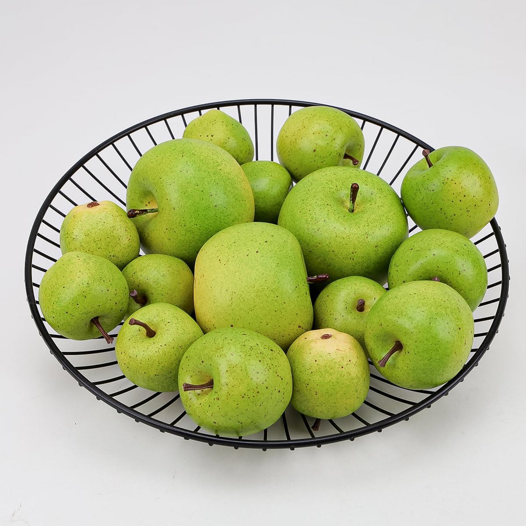 15Pcs künstliche Äpfel Gefälschte Früchte Schaumstoff Kunststoff Apfeldekorationen Faux Simulation A