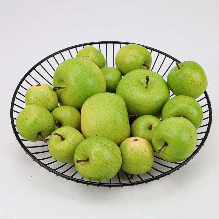 15Pcs künstliche Äpfel Gefälschte Früchte Schaumstoff Kunststoff Apfeldekorationen Faux Simulation A