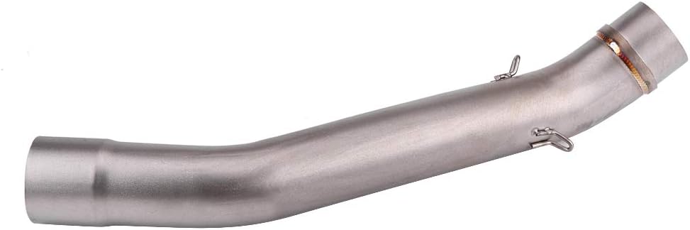 Suuonee Auspuffrohr Auspuff Mittelrohr, Motorrad Vollauspuffanlage Entlüftung Mittelrohr Link Connec