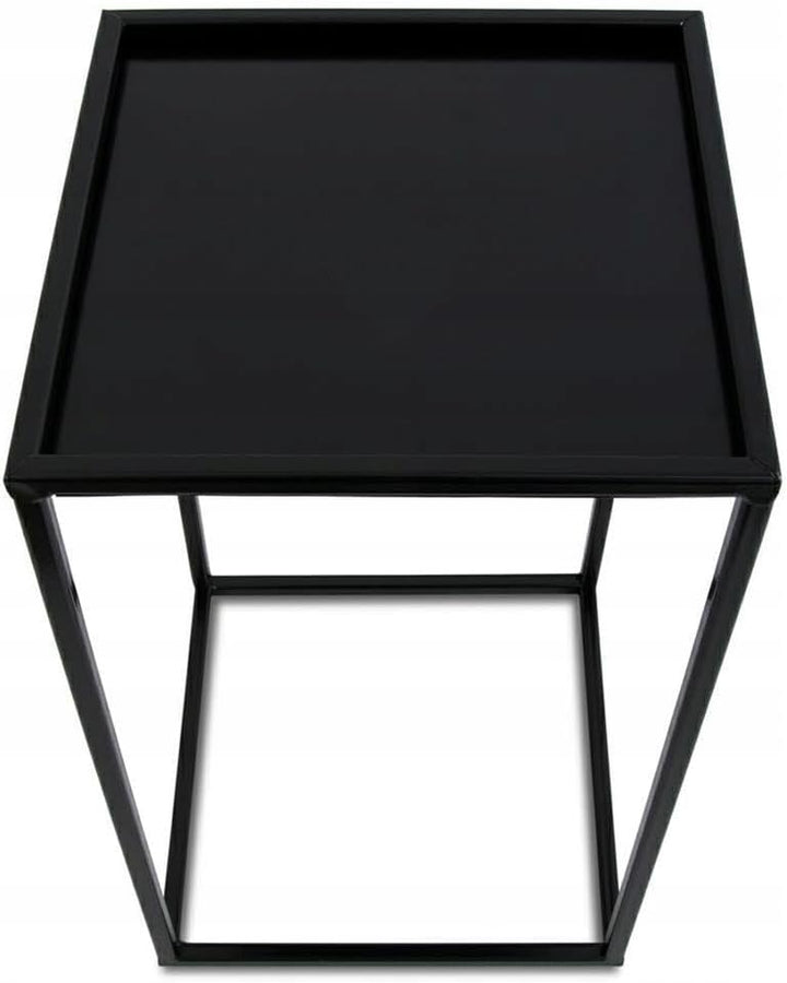 Loft HowHomely Blumenständer Metall Schwarz 40 cm Hoch - Solider und Robuster Blumenhocker Metall -