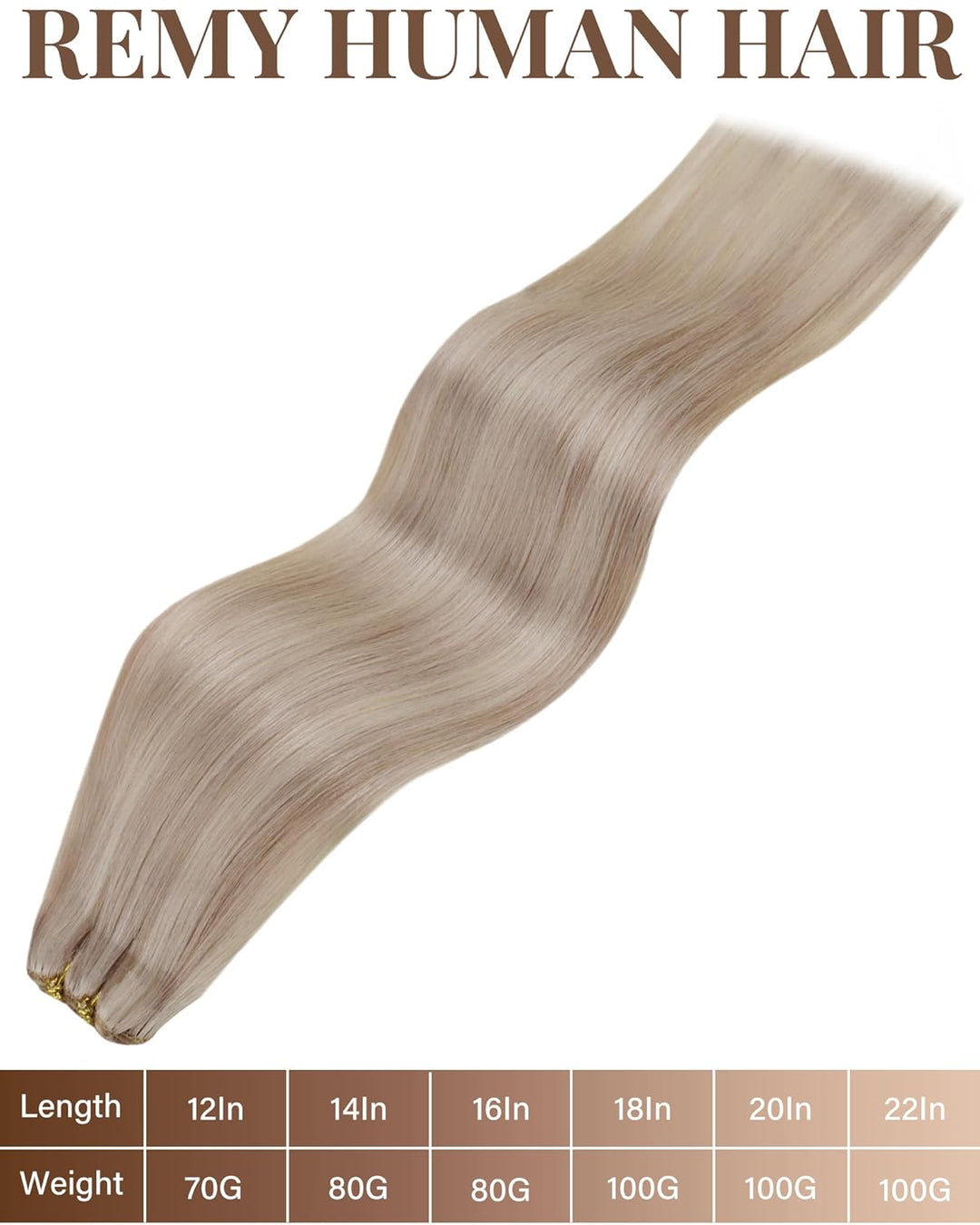 Hetto Extensions Echthaar Tressen Blond Extensions Tressen Echthaar Highlight Tressen Echthaar Exten