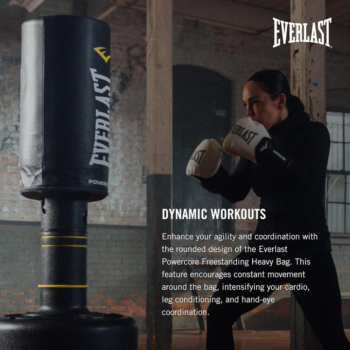Everlast Unisex Power Core Freestanding Punch Bag Schwarz, Schwarz
