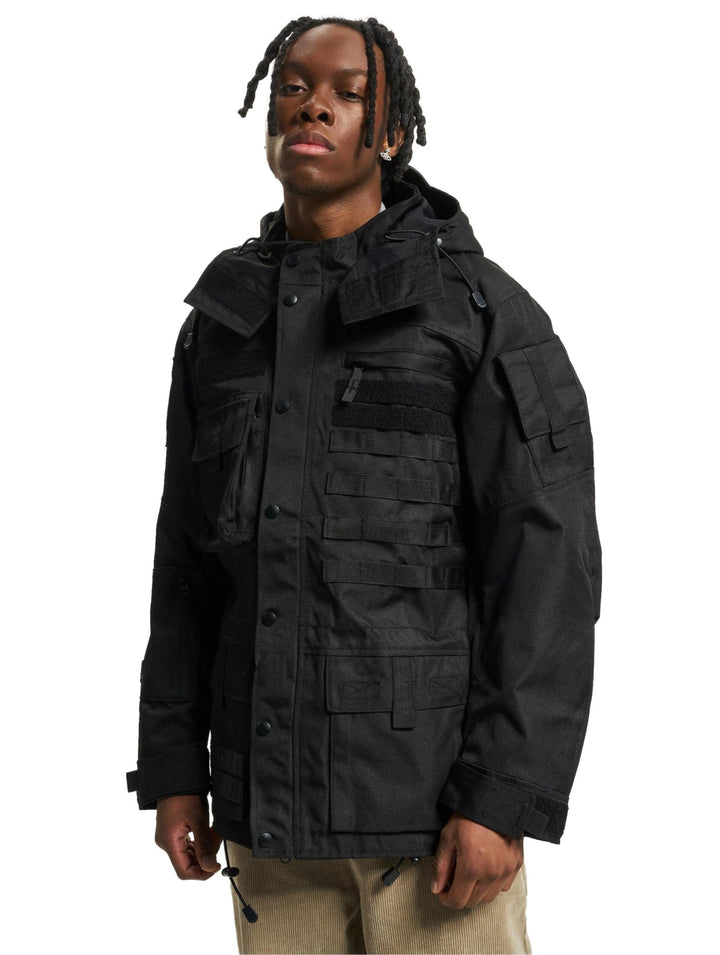 Brandit TACTICAL PERFORMANCE OUTDOOR JACKE ARMY NÄSSESCHUTZ OUTDOOR MILITÄRJACKE S Schwarz, S Schwar