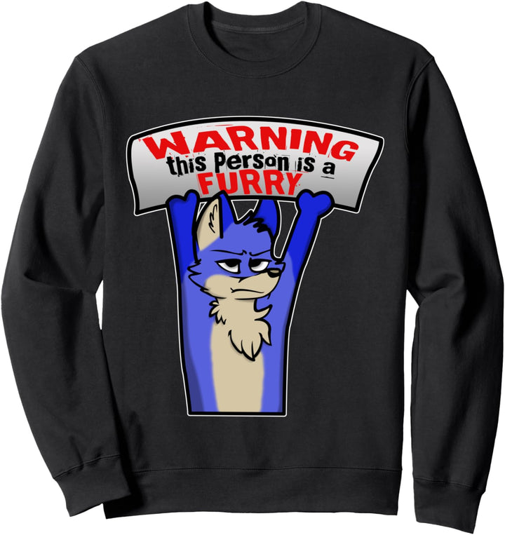 Achtung! Diese Person ist ein Furry | Geschenkidee Fursona Sweatshirt