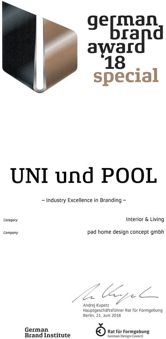 PAD - Fussmatte - Fussabtreter - Pool - in/Outdoor - Stone/Black - grau/schwarz - 72 x 92 cm