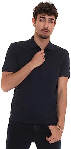 BOSS Herren Pallas Regular-Fit Poloshirt aus Baumwolle mit Logo-Stickerei Dunkelblau M
