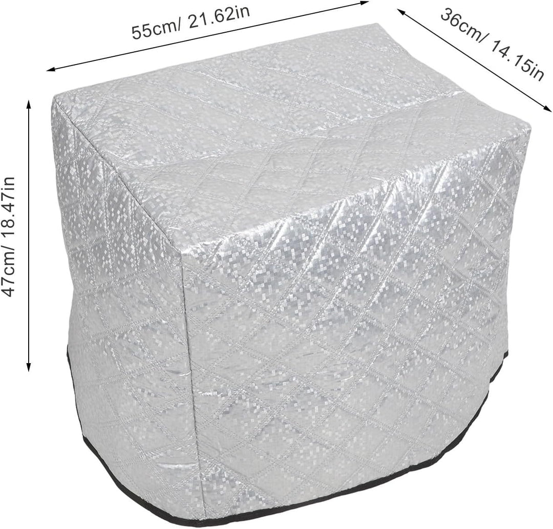 Housoutil Eiscreme Sonnenschutz für Gefriertruhe, 55x47x36 Cm, Silber