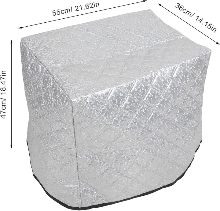 Cabilock Gewerbliche Eiscreme Gefrierabdeckung mit Stufenform, Silber