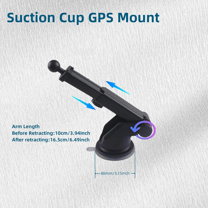 Saugnapfhalterung für Garmin, Auto Navi Halterung GPS für Garmin Nuvi Drive 52 Drivesmart 66 76 Driv