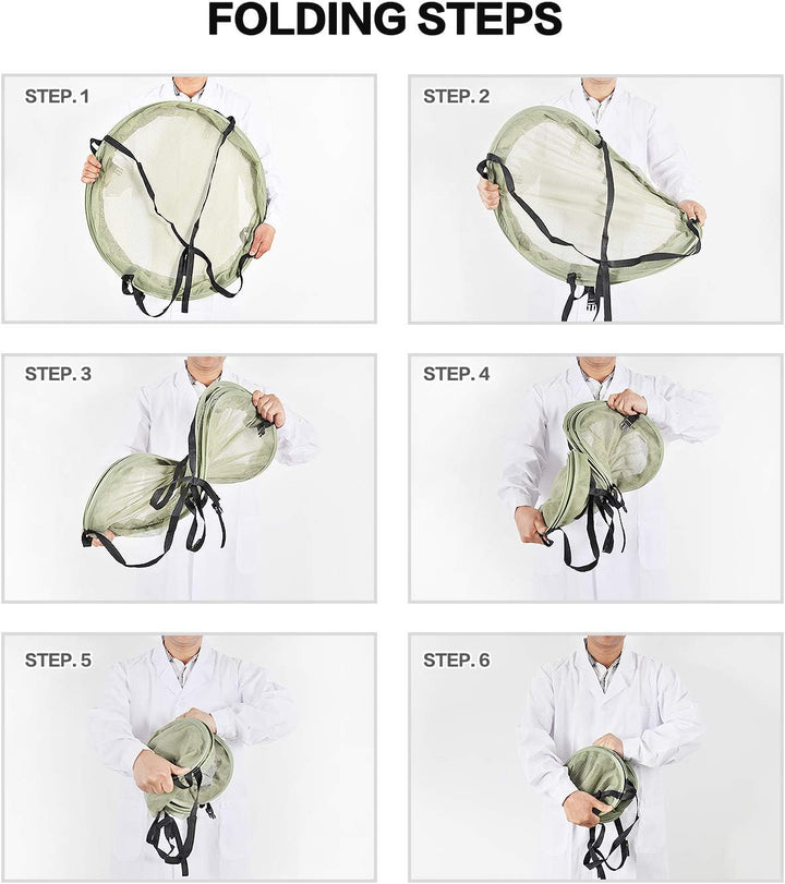 iPower Trockennetz zum Aufhängen von Kräutern, 60 cm, 4-lagig, Grün 2Ft, 4 Schichten