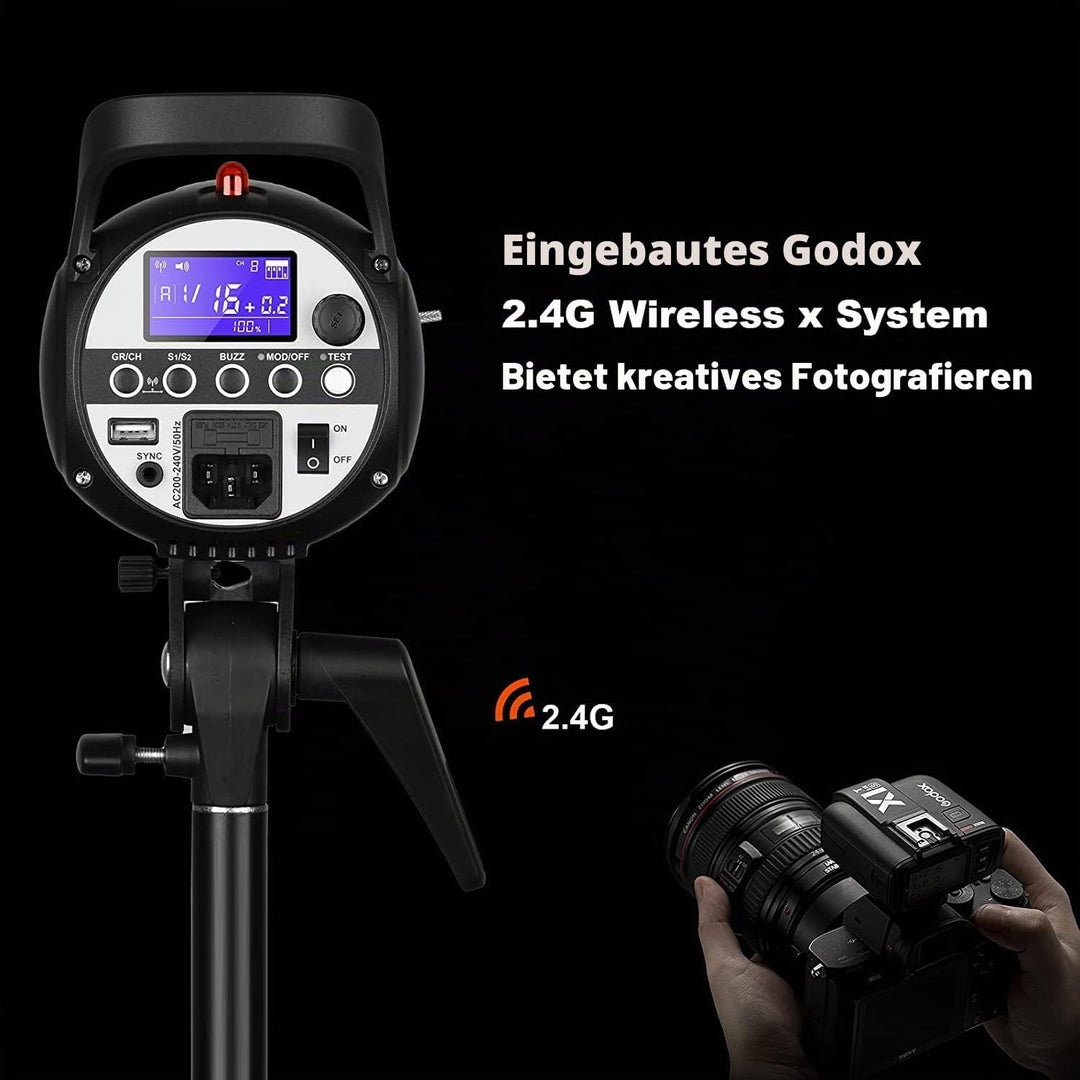 Godox SK400II Studioblitz mit integriertem Godox 2.4G Wireless X System, SK400II