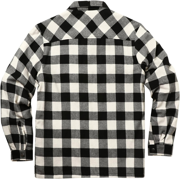 COOFANDY Herren Hemd Flanellhemd Kariert Gefüttert Holzfällerhemd Langarm Casual Button Down Winter