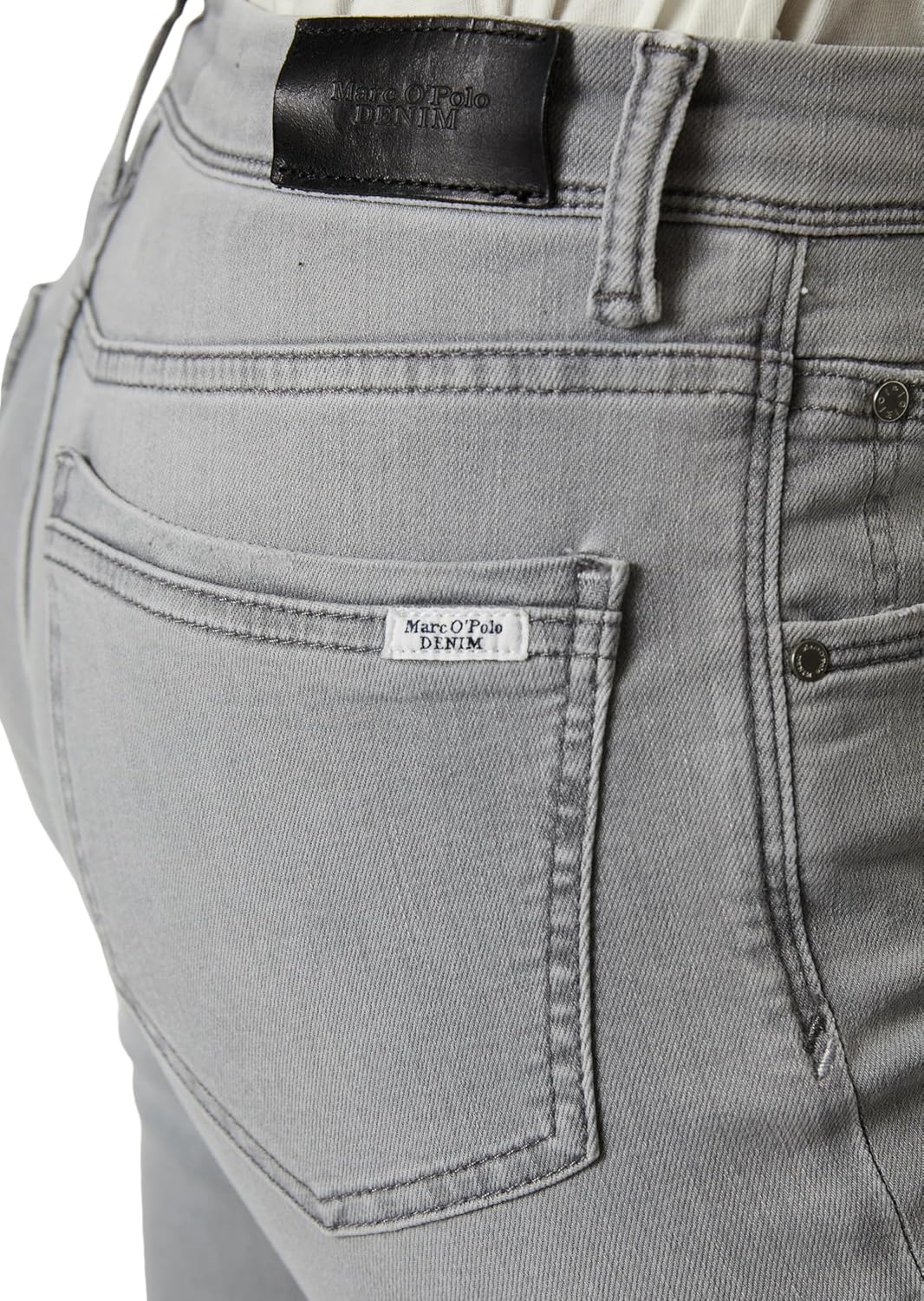 Marc O'Polo Denim Damen Jeanshose mit Stretch-Anteil Slim Fit 25W / 30L Light Grey_multi_05, 25W / 3