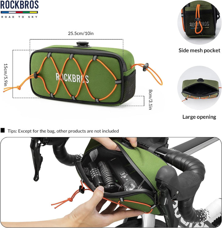 ROCKBROS Road-to-Sky Lenkertasche Fahrrad Tasche Selbstentworfene Fahrradtasche Wasserabweisende Ref
