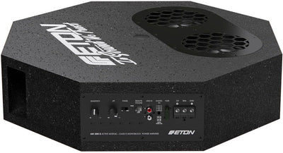 Eton Res Flat Flacher Aktiver Reserverad Subwoofer 300 Watt RMS - 2X 13cm Langhub-Subwoofer - 126mm