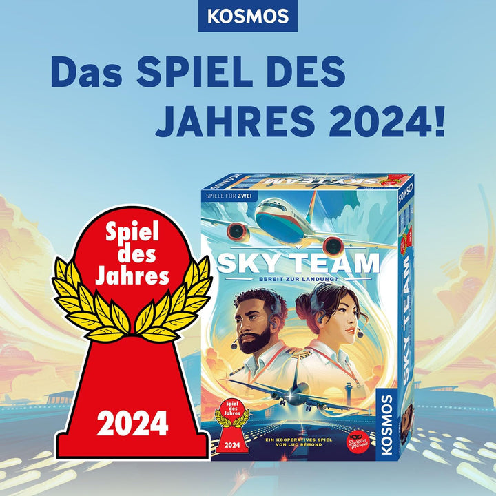 Kosmos 684044 Sky Team - Bereit zur Landung? Spiel des Jahres 2024, kooperatives Spiel für 2 Persone