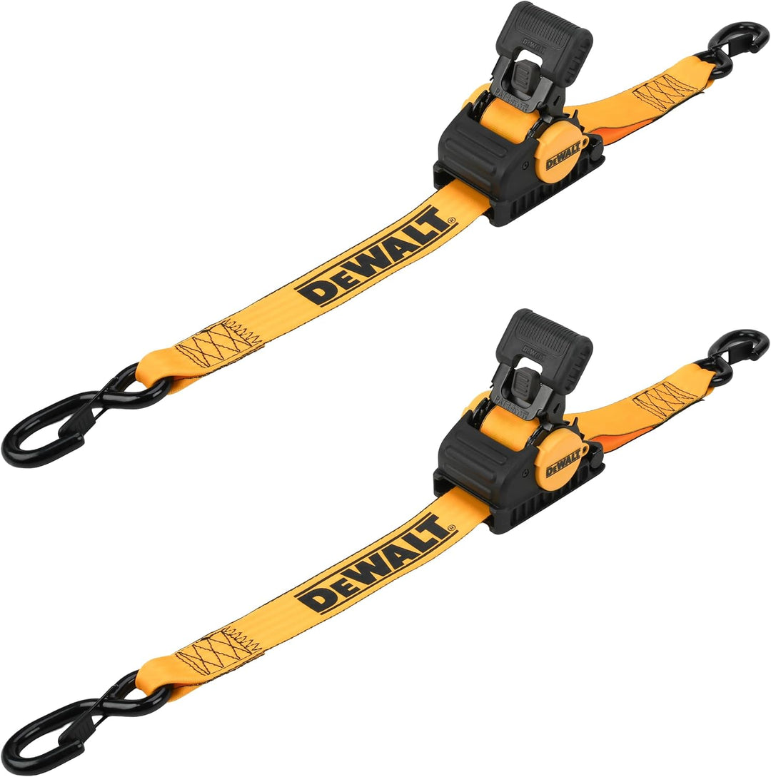 DEWALT DXBC9002 automatisch einziehbare Ratschengurte mit Ratsche, 5,1 x 3 m, 5,1 kg sichere Arbeits