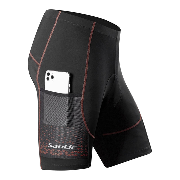 Santic Radlerhose Herren Kurz mit Sitzpolster Radhose Herren Kurz Fahrradhose Herren Gepolstert Rads