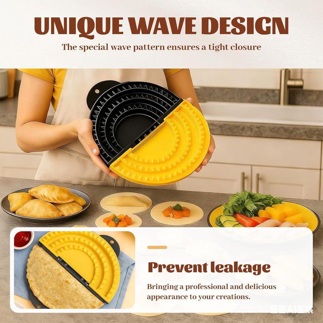 3-in-1 Tortilla Presse, Abnehmbare 15,2–20,3–25,4cm Tortilla Sealer, Quesadilla-Maker, Versiegelung,