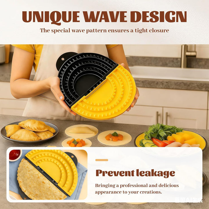 3-in-1 Tortilla Presse, Abnehmbare 15,2–20,3–25,4cm Tortilla Sealer, Quesadilla-Maker, Versiegelung,