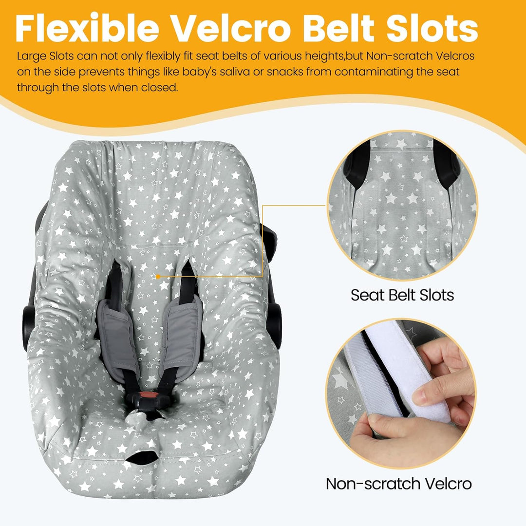 Orzbow Universal Bezug für Babyschale,Schutzbezug aus 100% Baumwolle,Perfekter Passform für Babyscha