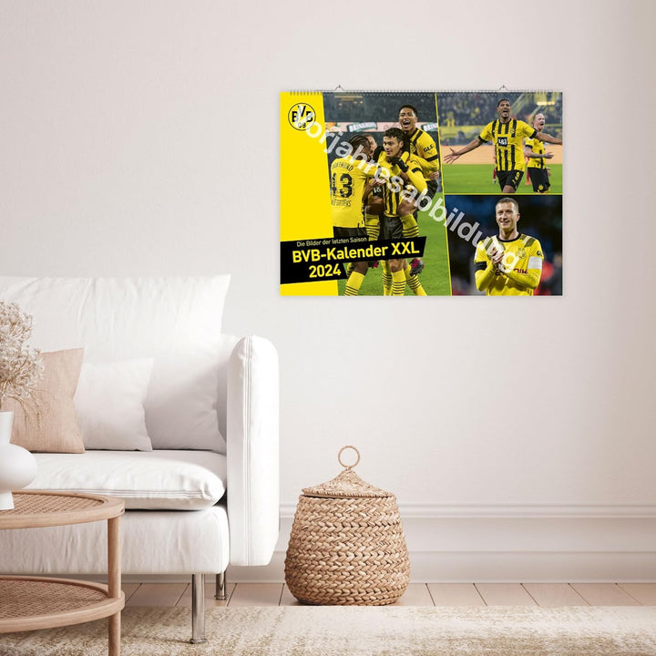 BVB Edition Kalender 2025: Grosser Wandkalender. Einzigartiger Fotokalender mit allen Stars von Boru
