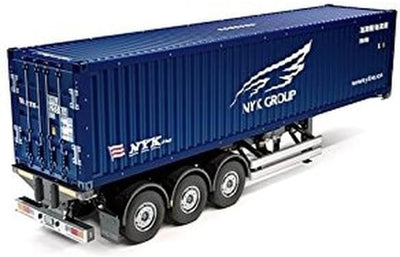 TAMIYA 300056330 56330 Tractor 1:14 RC Container Auflieger NYK, blau, 40 ft