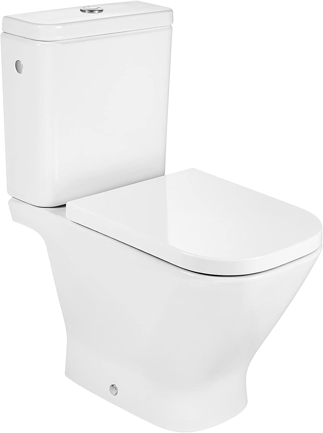 Roca A80147200B Sitz und Deckel Supralit, gedämpft, Kollektion The Gap Square, Weiss, 43 x 35 W