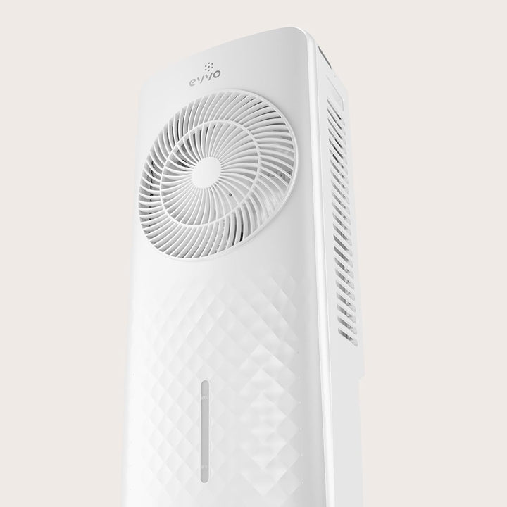 EVVO AC750 Tragbarer Verdunstungsventilator – Kühlt die Luft ohne Installation mit Wasser und Eis, 3
