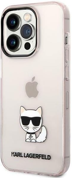KARL LAGERFELD KLHCP14XCTTRI hülle für iPhone 14 Pro Max 6,7" hardcase rosa/pink Transparent Choupet
