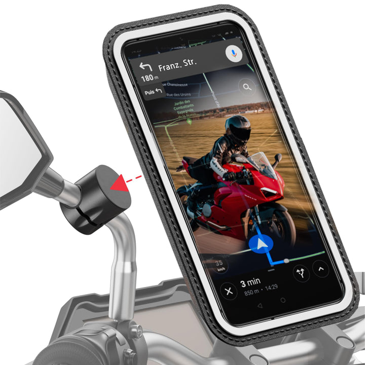 Shapeheart französische Innovation, magnetische Telefonhalterung PRO für Rückspiegel mit abnehmbarer