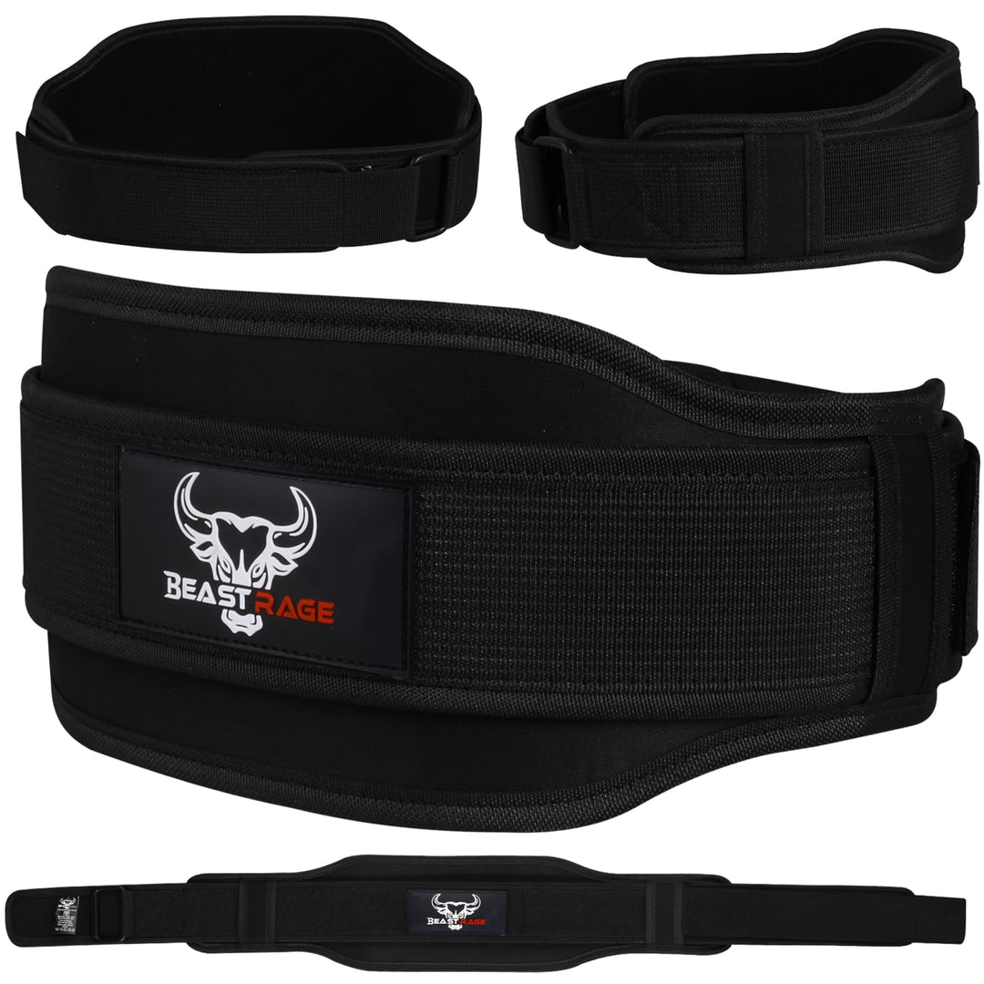 Gewichthebergürtel, Doppelkraft, gepolstert, 5,5 Neopren, für Rücken, Fitnessstudio, Bodybuilding, K