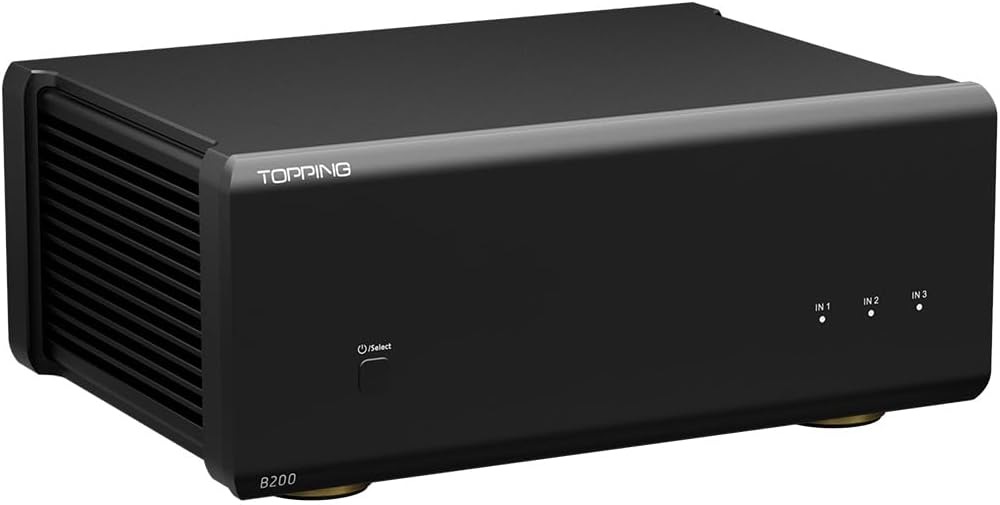 Fanmusic TOPPING B200 Diskrete Speaker Amplifier (Black), Black