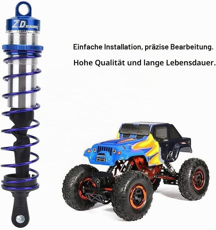Dilwe 4 Stück RC Car Front Stossdämpfer hinten, Metall Öldruck Einstellbarer Stossdämpfer RC Upgrade