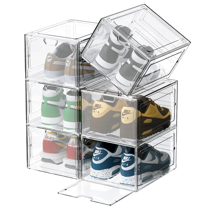 Schuhboxen Organizer-Schuhkartons durchsichtig,Transparent Schuhaufbewahrung für Sneakers und Turnsc