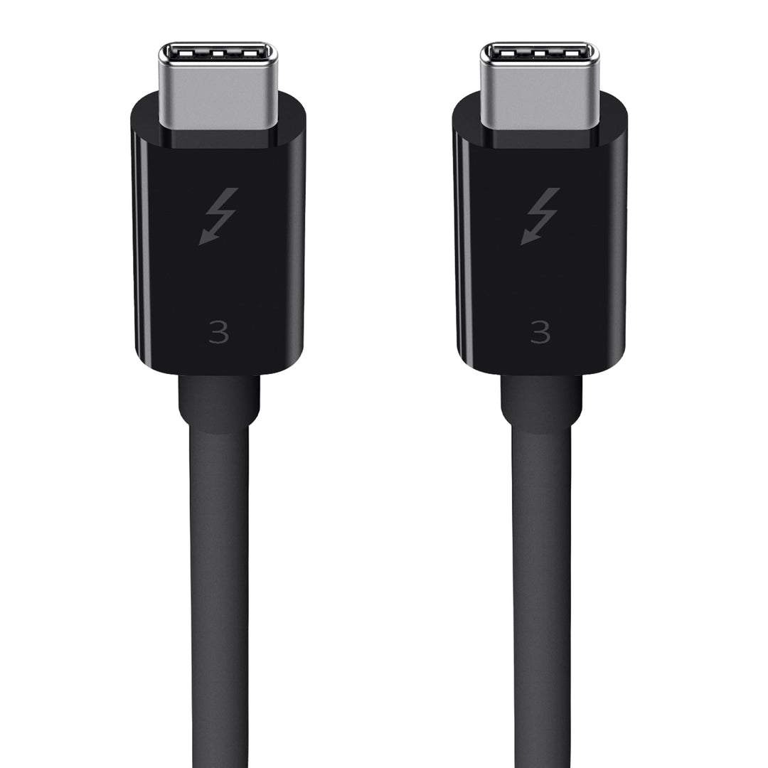 Belkin Thunderbolt 3 USB-C-Kabel (0,8 m, 40 Gbit/s, 5K, 100 W, Typ C 3.1) schwarz USB 3.1 I 0.8M, US