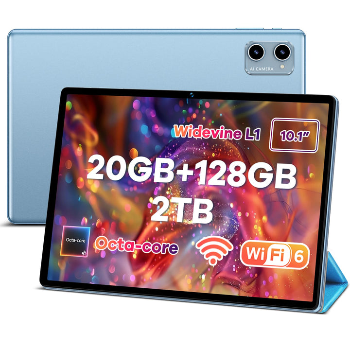 Tablet Android WiFi 6 Grosser Speicher,Lernen und Unterhaltung Blau, Blau