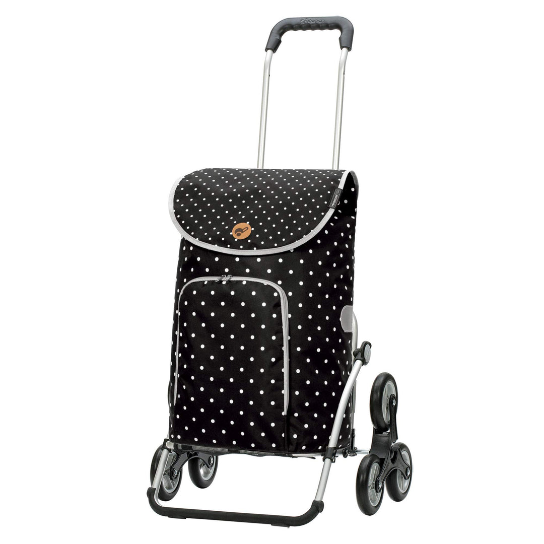 ANDERSEN Einkaufstrolley - Treppensteiger Royal Shopper Ole schwarz 47 L Handwagen,modisch,Shopping,