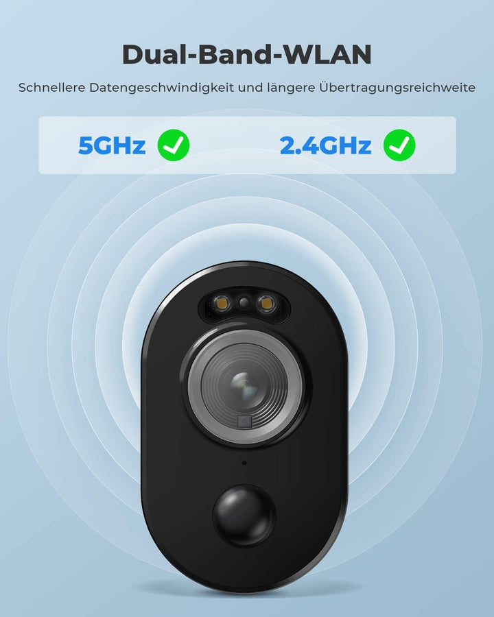 Reolink 2K 3MP Solar Überwachungskamera Aussen Akku, Kabellose WLAN Kamera Outdoor mit Spotlight, Fa