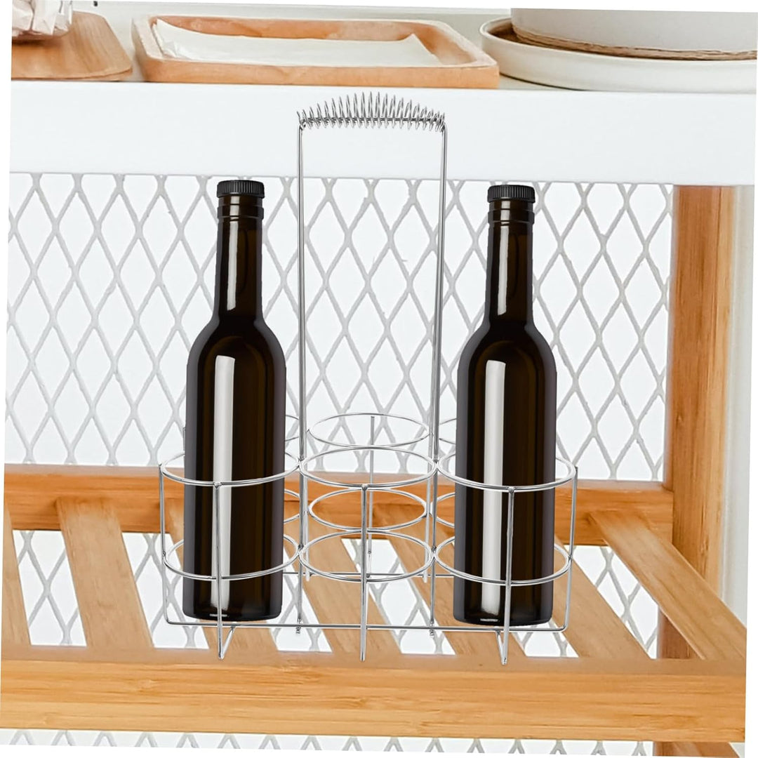 Veemoon Bierflaschenhalter Aus Metall Flaschenorganizer Tragbar Flaschenregal Für Bier Und Wein Bier