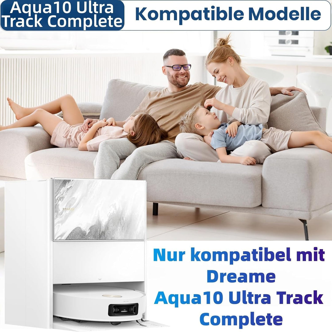 22 Stück Zubehör für Dreame Aqua10 Ultra Track Complete Saugroboter,Bestehend Aus 1 Hauptbürste,2 Ro