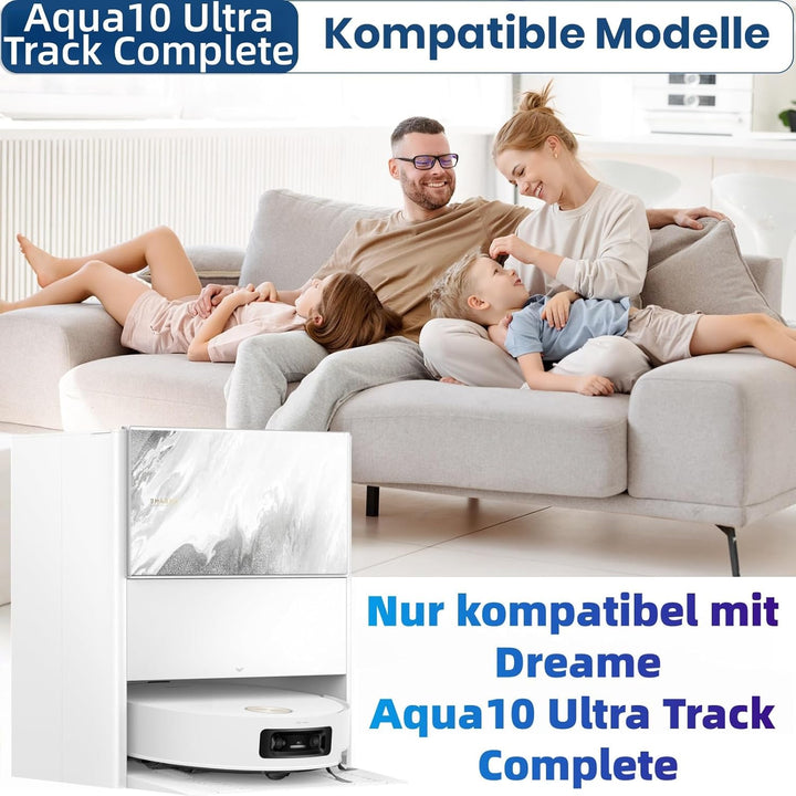 22 Stück Zubehör für Dreame Aqua10 Ultra Track Complete Saugroboter,Bestehend Aus 1 Hauptbürste,2 Ro
