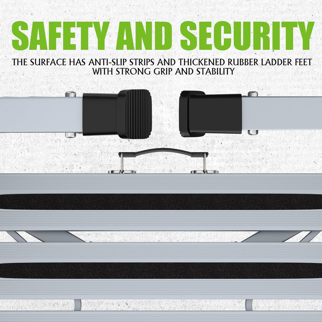 GARDTECH Wohnwagen Trittstufe, Aluminium Klapptritt Max Belastung 150 kg Höhenverstellbar für Carava